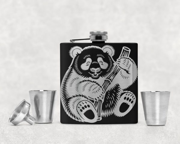 Cute Panda Bear Holding Bamboo SVG Design Element - Image 2