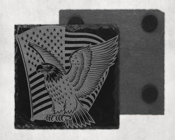 Patriotic Eagle and Flag SVG Design For Laser & Cutting Machines - Image 4