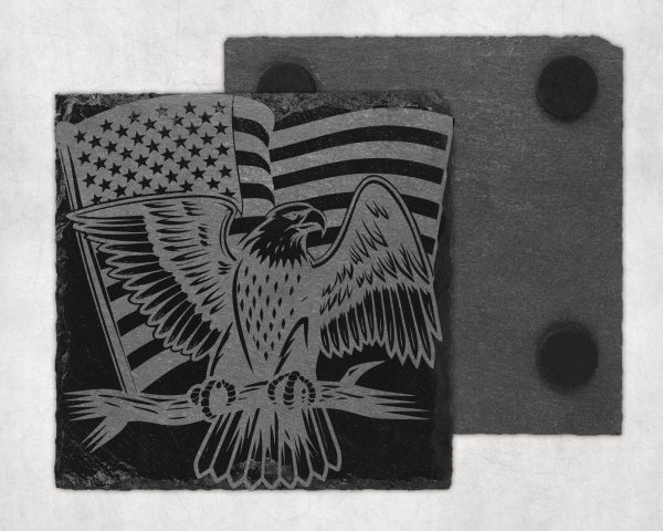 Majestic Eagle With American Flag SVG Design For Laser & Cutting Machines - Image 4