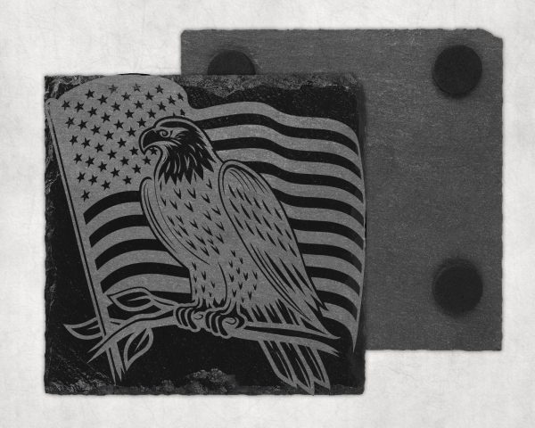 American Eagle with Flag SVG Design For Laser & Cutting Machines - Image 4