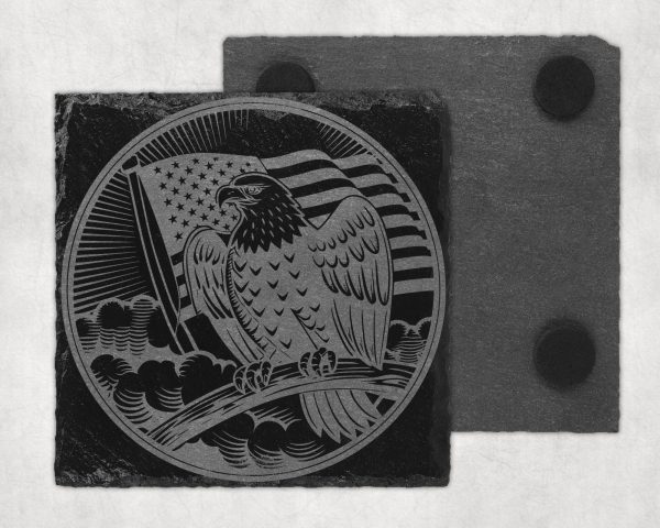 Majestic Eagle and American Flag SVG Design For Laser & Cutting Machines - Image 4