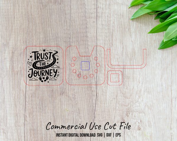 Trust the Journey Car Vent Diffuser SVG Laser Cut File - Image 2