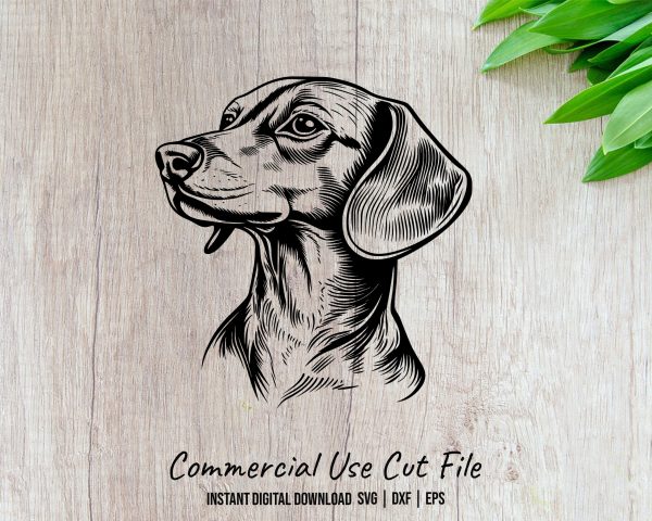 Detailed Dog Illustration SVG Design Element