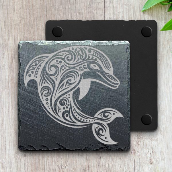 Ornate Tribal Dolphin Laser SVG Design Element - Image 4