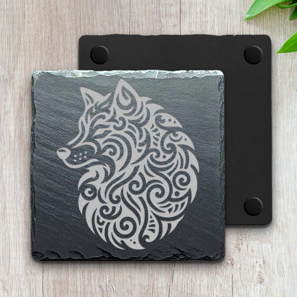 Elegant Wolf Head Silhouette Laser SVG Design Element - Image 4