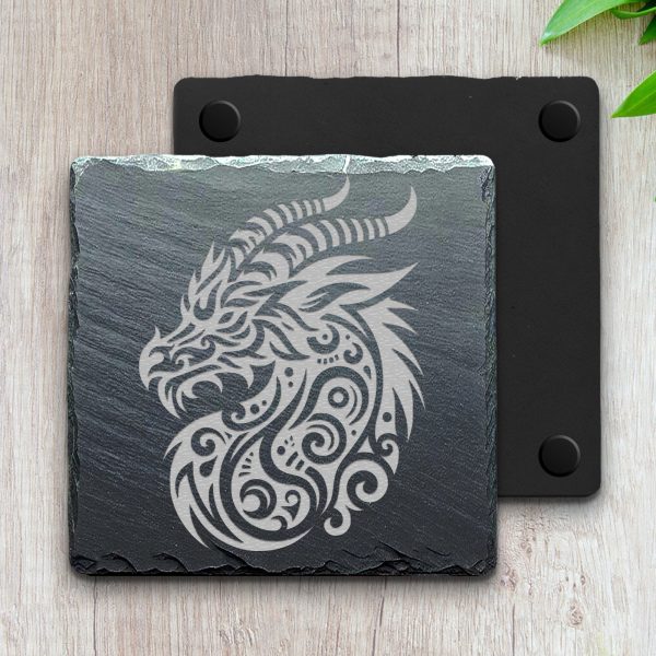 Majestic Dragon Illustration Laser SVG Design Element - Image 4