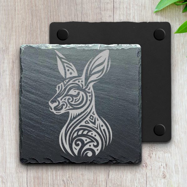 Kangaroo Head Tribal Pattern Laser SVG Design Element - Image 4