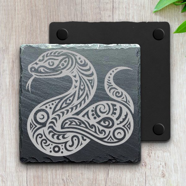 Detailed Tribal Snake Pattern Laser SVG Design Element - Image 4