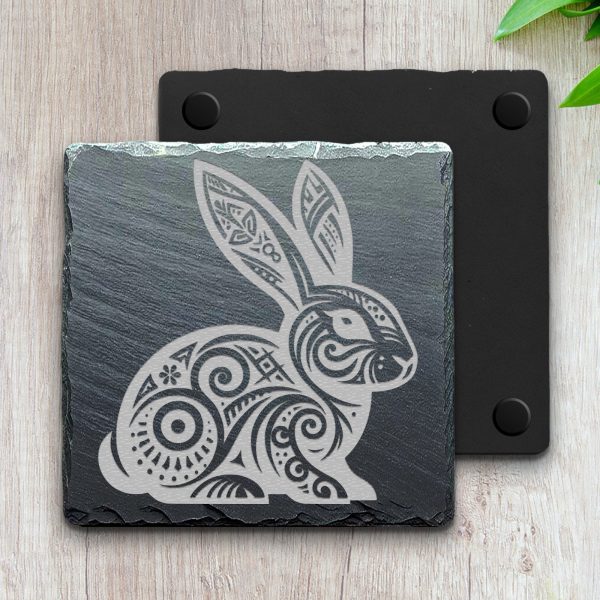 Ornate Rabbit Shape Laser SVG Design Element - Image 4