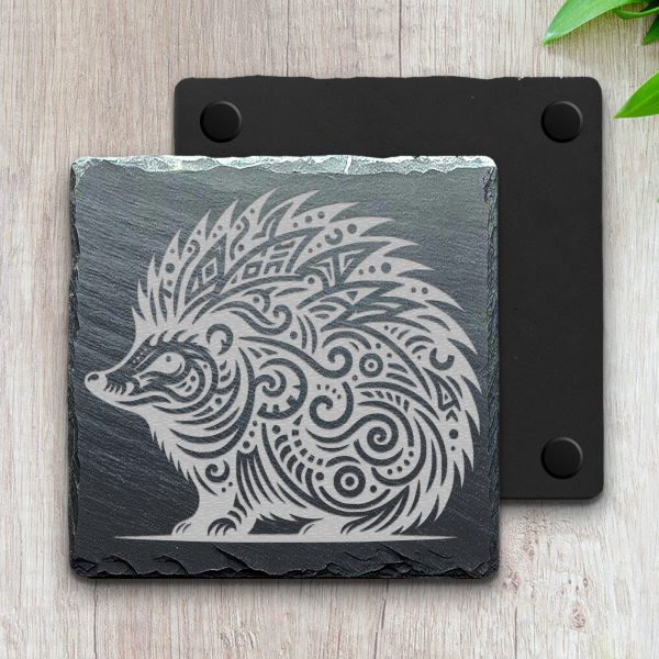 Decorative Hedgehog Art Laser SVG Design Element - Image 4