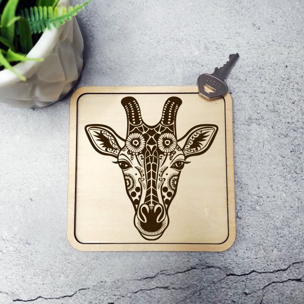 Intricate Giraffe Face Art Decorative Digital Laser SVG Design - Image 2