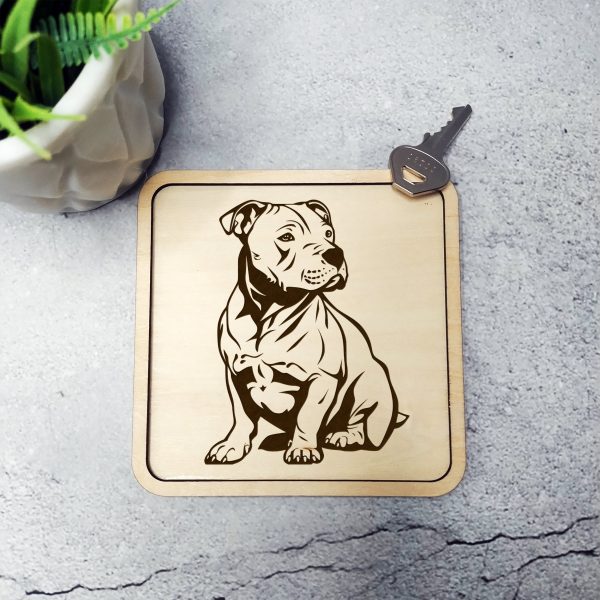 Playful Sitting Pitbull Dog SVG Design Element - Image 3