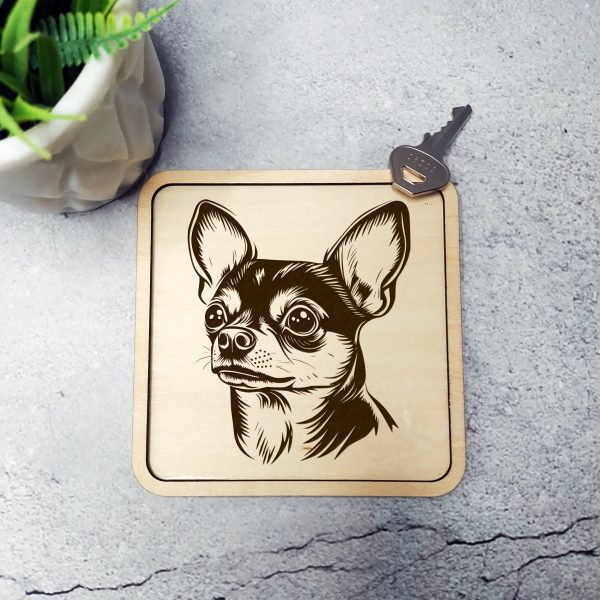 Detailed Chihuahua Portrait Sketch SVG Design Element - Image 3