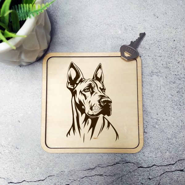 Detailed Great Dane Dog Profile SVG Design Element - Image 3