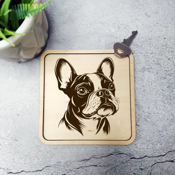 Artistic French Bulldog Illustration SVG Design Element - Image 3