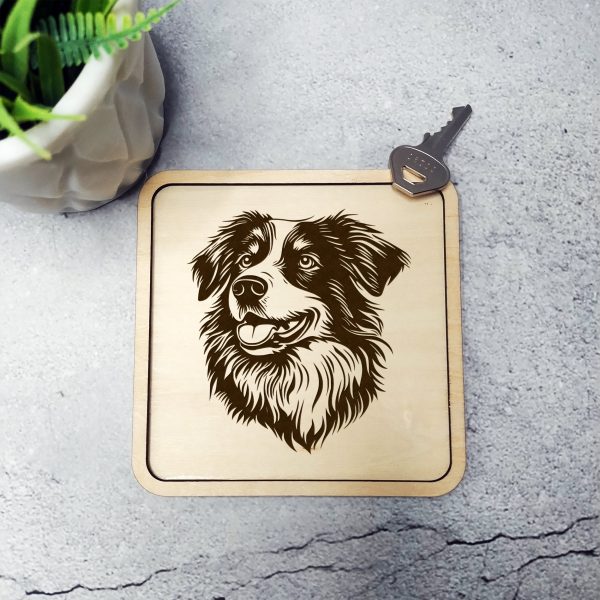 Australian Shepherd Dog Head SVG Design Element - Image 3