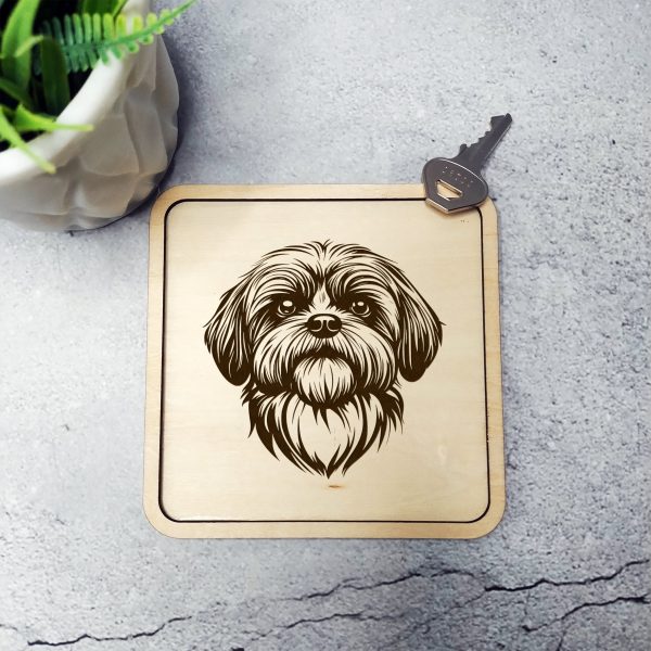 Shih Tzu Dog Head Art SVG Design Element - Image 3