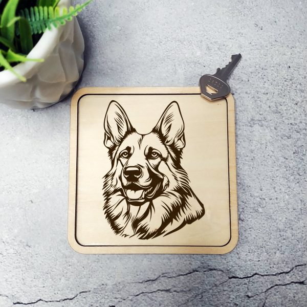 Majestic German Shepherd Head Detailed SVG Design Element - Image 3