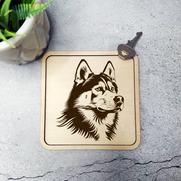 Intricate Husky Dog Face Illustration SVG Design Element - Image 3