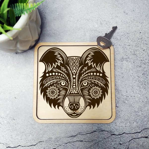 Intricate Wild Wolf Head Laser SVG Design - Image 2