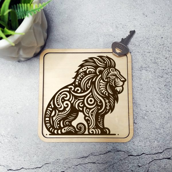 Majestic Lion Silhouette Laser SVG Design Element - Image 2