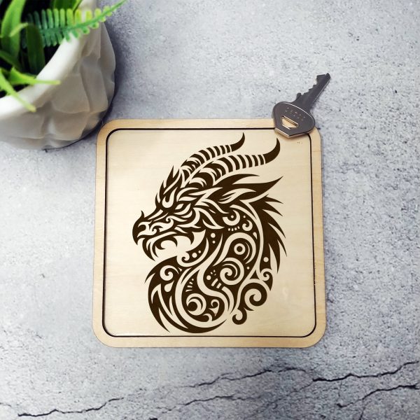 Majestic Dragon Illustration Laser SVG Design Element - Image 2