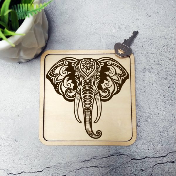 Ornate Elephant Head Mandala Pattern Laser SVG Design - Image 2