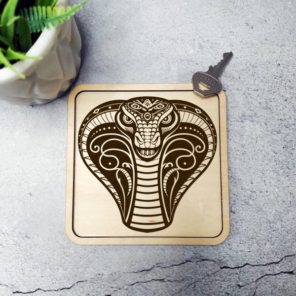 Intricate Cobra Head Illustration Laser SVG Design - Image 2