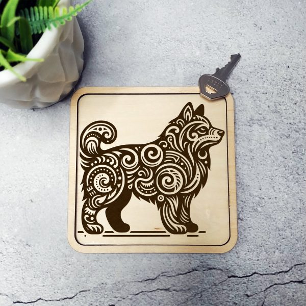 Detailed Abstract Dog Pattern Laser SVG Design Element - Image 2