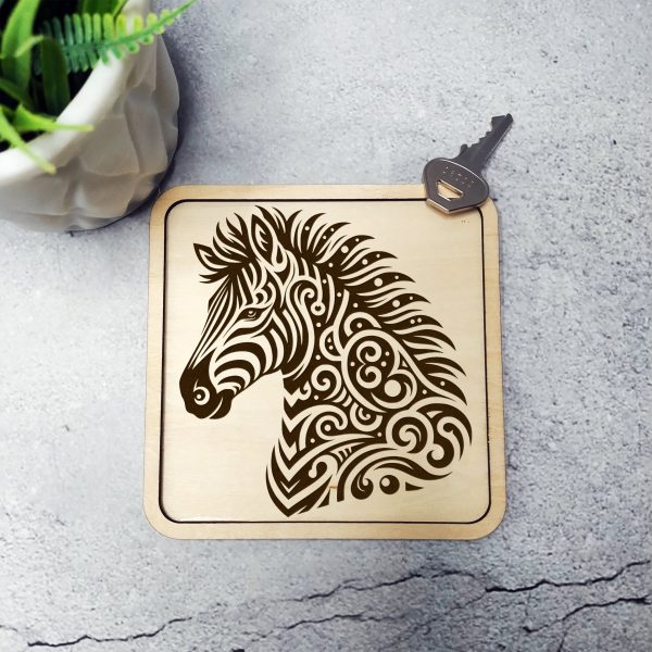 Abstract Decorative Zebra Head Laser SVG Design Element - Image 2