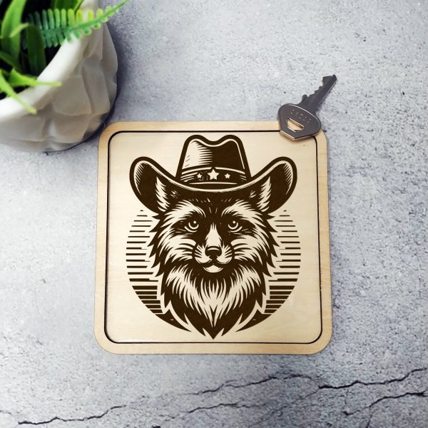 Detailed Cowboy Hat Dog Portrait Laser SVG Design Element - Image 2