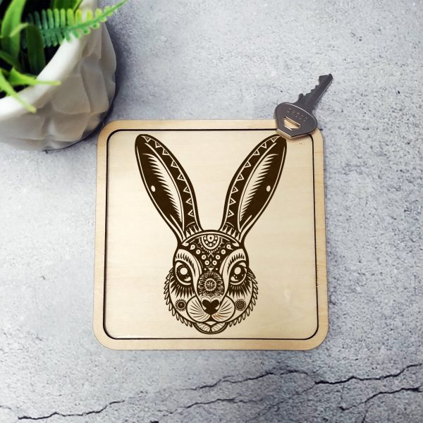 Intricate Rabbit Head Artwork Laser SVG Design - Image 2