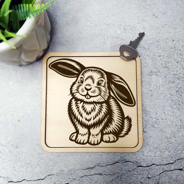 Cute Floppy Eared Bunny Rabbit SVG Design Element - Image 6