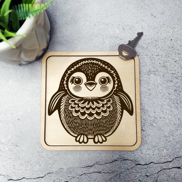 Adorable Baby Penguin Zentangle Art SVG Design Element - Image 6