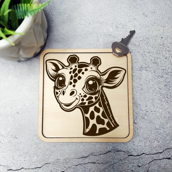 Adorable Baby Giraffe Head Illustration SVG Design Element - Image 6