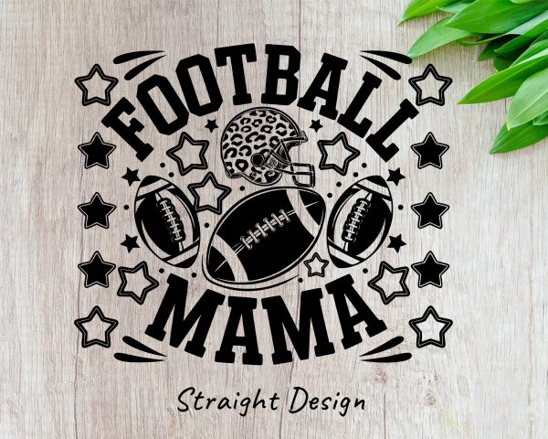 Football Mama Design for 20oz Skinny Tumbler Laser Engraved SVG Design - Image 2