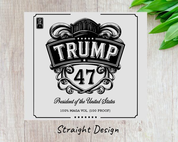 Trump 47 20oz Skinny Tumbler Wrap PNG, President Trump Tumbler Design, MAGA Vol Wrap, Digital Download for Skinny Tumbler - Image 3