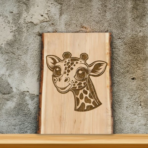 Adorable Baby Giraffe Head Illustration SVG Design Element - Image 5