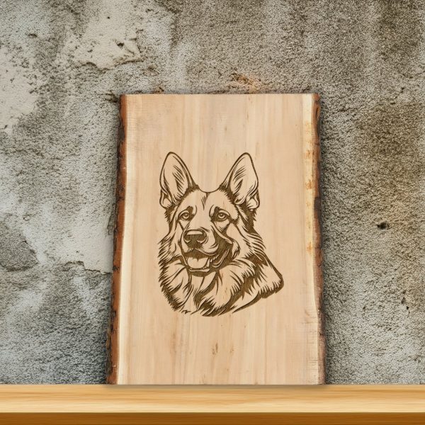 Majestic German Shepherd Head Detailed SVG Design Element - Image 2