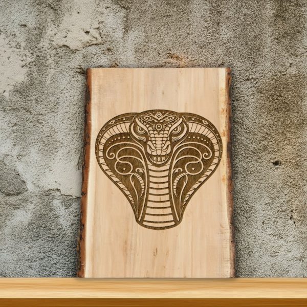 Intricate Cobra Head Illustration Laser SVG Design - Image 4