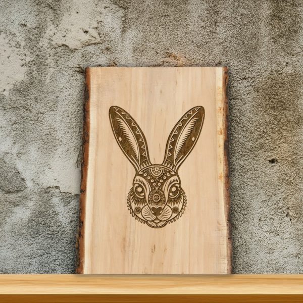 Intricate Rabbit Head Artwork Laser SVG Design - Image 4