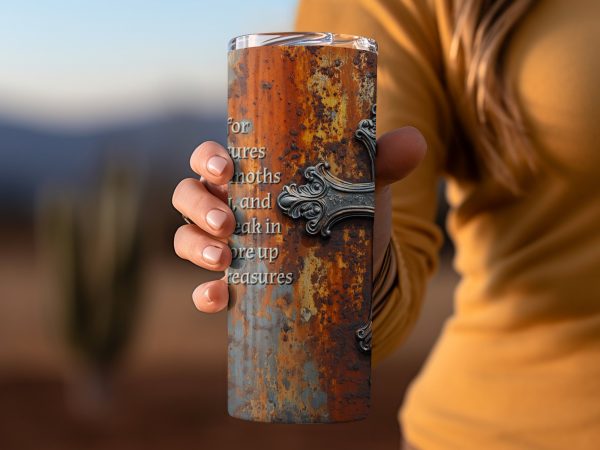 Christian Cross Tumbler Wrap - Image 2