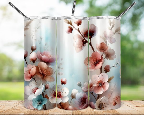 Beautiful Vintage Floral Pattern 20oz Sublimation Tumbler Wrap