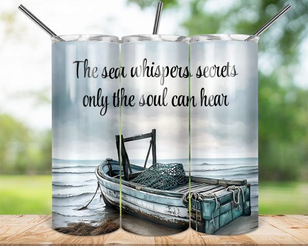 Ocean Boat Tumbler Wrap