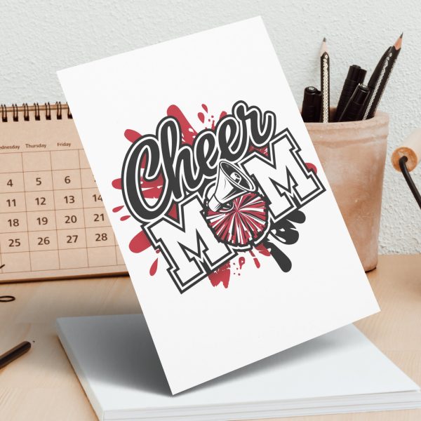 Cheer Mom Design, Cheerleading Mom PNG, Cheer Mom Sublimation, Cheer Mom Transparent PNG, Cheer Design - Image 3