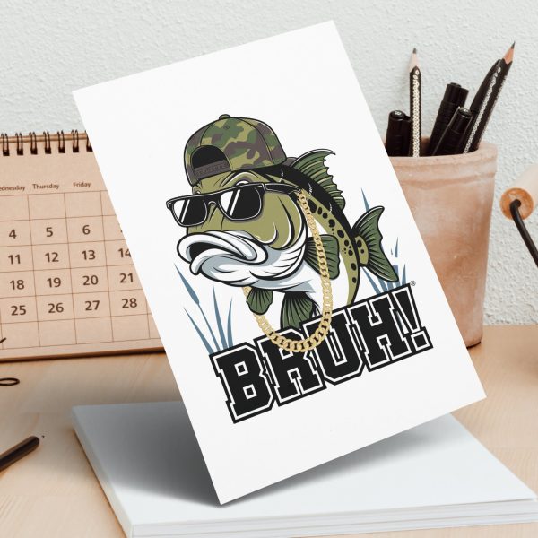 Cool Fish with Hat and Sunglasses 300 DPI Transparent PNG Sublimation Design - Image 3