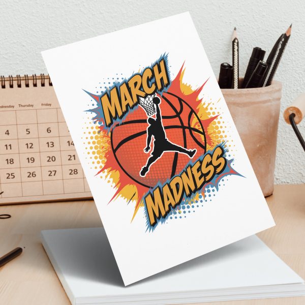 March Madness Basketball Art 300DPI Tansparent PNG Sublimation Design - Image 3