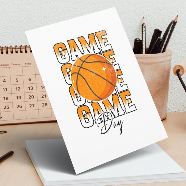 Game Day Basketball 300 DPI Transparent PNG Sublimation Design - Image 3