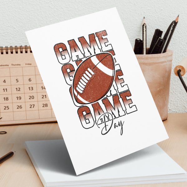 Game Day Football Themed 300 DPI Transparent PNG Sublimation Design - Image 3