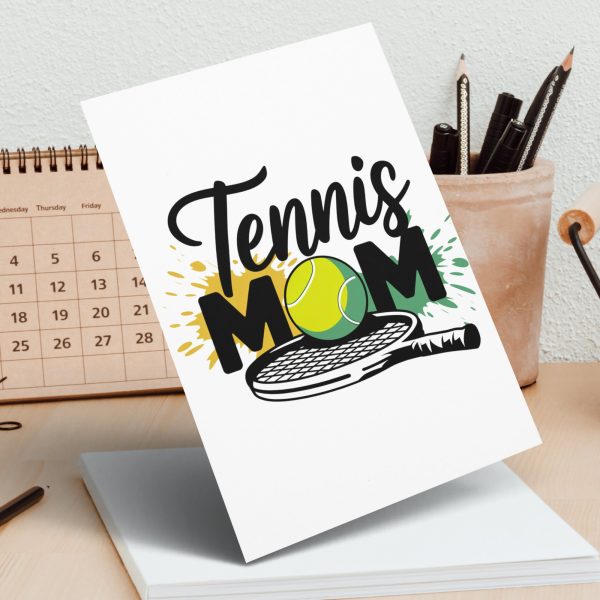 Tennis Mom Design, Tennis Mom PNG, Tennis Racket and Ball, 300 DPI PNG, Sports Mom png, Tennis Mom Clipart, Instant Download - Image 3